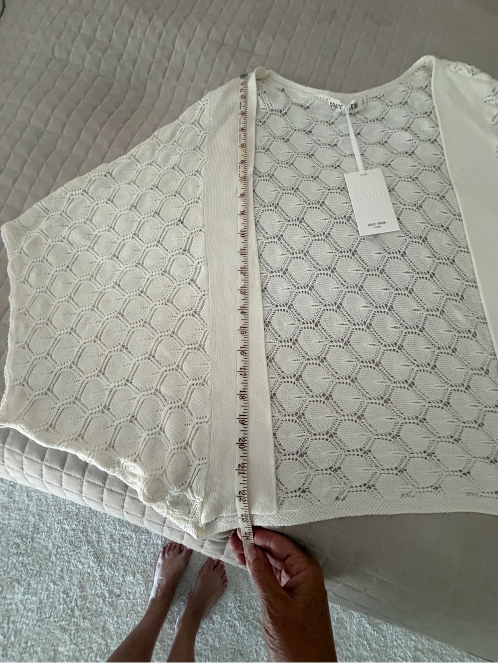 Grace Karan Knit Cardigan - Ivory - Picture 6 of 6